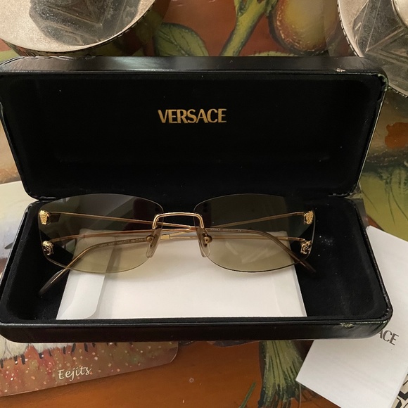 new Versace Gold metal sunglasses main image 13